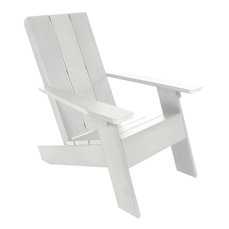 highwood Barcelona Modern Indoor / Outdoor Adirondack Chair, White