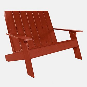 Highwood USA Itailica Modern Indoor / Outdoor Adirondack Loveseat Chair