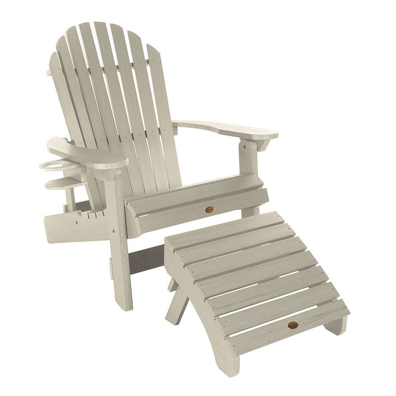 Highwood 2-piece King Hamilton Chair Set with Cup Holder, White