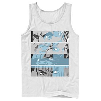 Men's Marvel Fantastic Four Group Shot Eyes Panel Tank Top