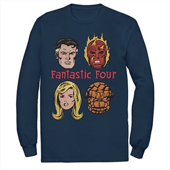 Men's Marvel Fantastic Four Group Shot Comic Themed Poster Tee