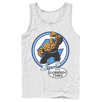 Men's Marvel Fantastic Four The Thing Clobberin' Time Circle Tank Top