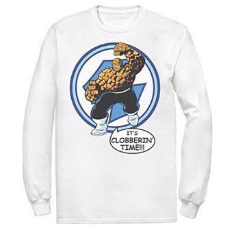 Men's Marvel Fantastic Four The Thing Clobberin' Time Circle Tee