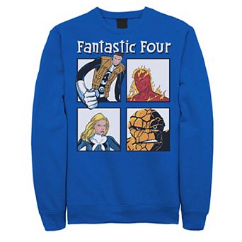 Men's Marvel Fantastic Four Ready To Fight Portrait Panels Sweatshirt