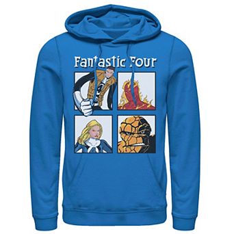 Men's Marvel Fantastic Four Ready To Fight Portrait Panels Hoodie