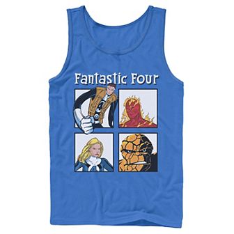 Men's Marvel Fantastic Four Ready To Fight Portrait Panels Tank Top