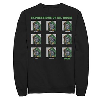 Men's Marvel Expressions Of Dr. Doom Panels Sweatshirt