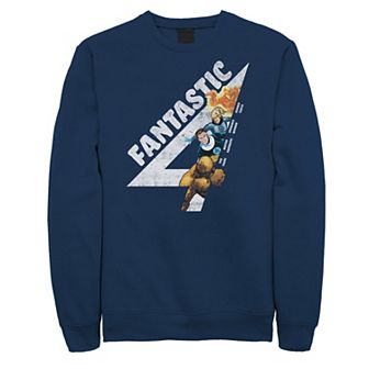 Men's Marvel Fantastic Four Group Shot Logo Fill Sweatshirt