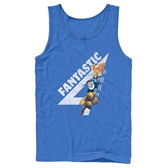 Men's Marvel Fantastic Four Group Shot Logo Fill Tank Top