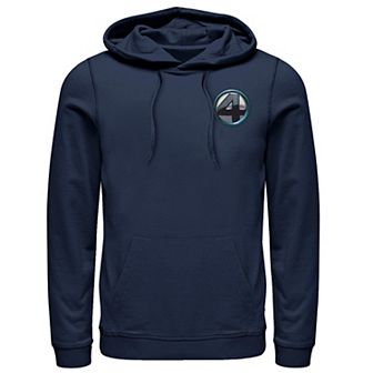 Men's Marvel Fantastic Four Left Chest Pocket Logo Hoodie