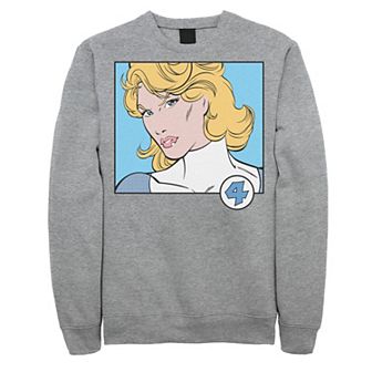 Men's Marvel Fantastic Four Invisible Woman Comic Portrait Sweatshirt