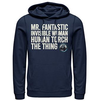 Men's Marvel Fantastic Four Team Name Stack Hoodie