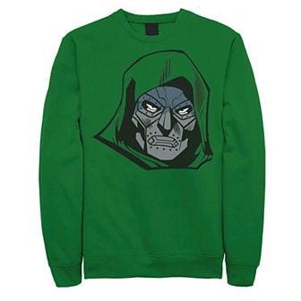 Men's Marvel Fantastic Four Doctor Doom Big Face Sweatshirt