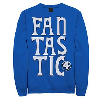 Men's Marvel Fantastic Four Triple Stacked Text Sweatshirt