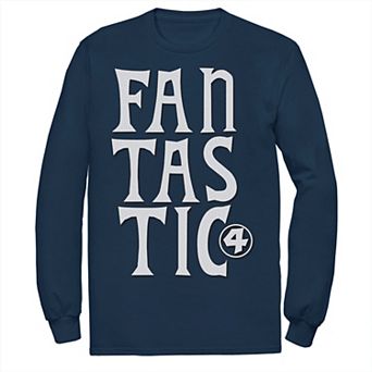 Men's Marvel Fantastic Four Triple Stacked Text Tee