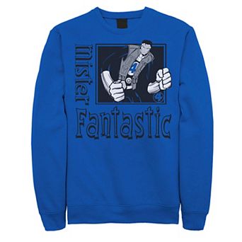 Men's Marvel Mister Fantastic Cartoon Framed Portrait Sweatshirt