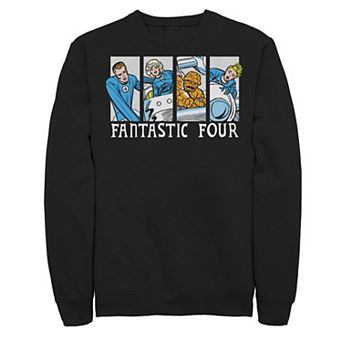 Men's Marvel Fantastic Four Group Shot Comic Themed Panels Sweatshirt