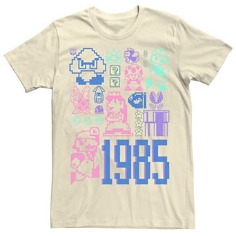 Men's Nintendo Super Mario Pastel Jumble Tee