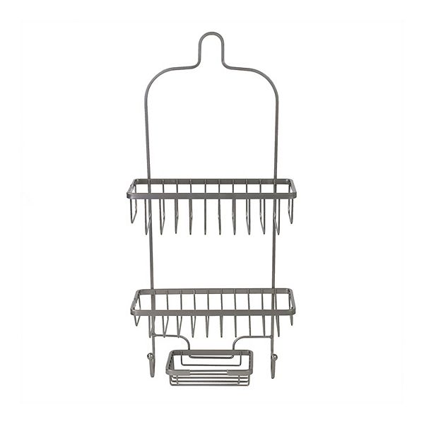 Home Basics Heavy Weight Satin Nickel Shower Caddy : Target