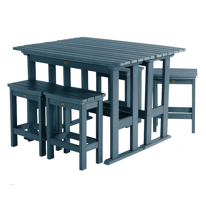 Highwood Lehigh 6-piece Counter-Height Balcony Set, Blue