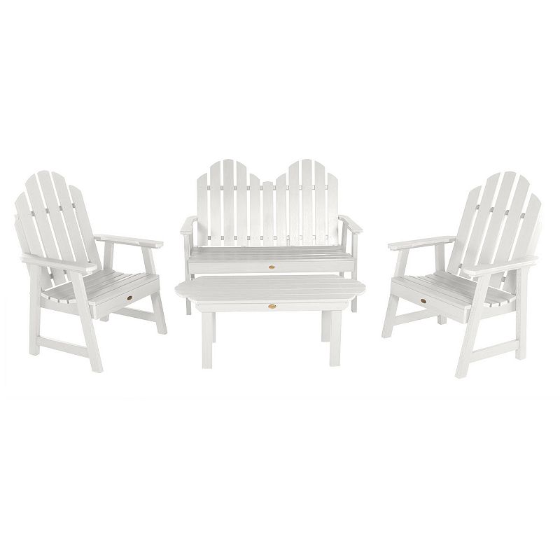 Highwood 4-piece Classic Westport Garden Conversation Set, White