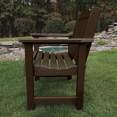 Highwood USA 2-piece Lehigh Garden Chair with Side Table Set