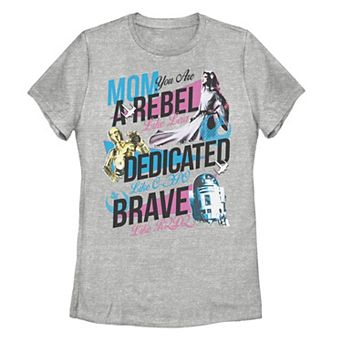 Juniors' Star Wars Mom You Are a Rebel Tee