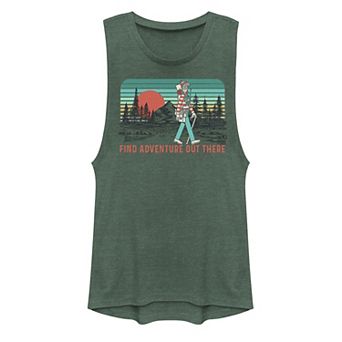 Juniors' Where's Waldo Find Adventure Out There Muscle Tank Top