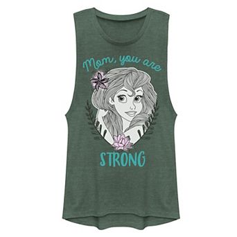 Juniors' Disney Little Mermaid Ariel Strong Mother's Day Muscle Tank Top