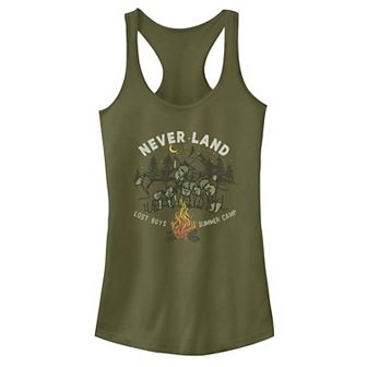 Juniors' Disney Peter Pan Lost Boys Summer Camp Portrait Tank Top