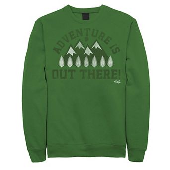 Juniors' Disney Pixar Up "Adventure Is Out There" Forest Style Fleece Sweatshirt