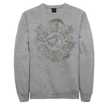 Disney's The Lion King Juniors' Circle Of Life Line Art Logo Fleece Sweatshirt