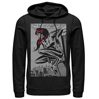 Men's Marvel Black Widow Classic Retro Panel Art Hoodie