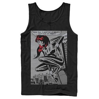Men's Marvel Black Widow Classic Retro Panel Art Tank Top