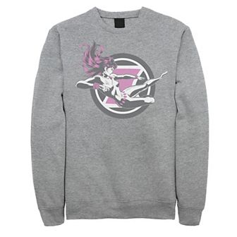 Men's Marvel Black Widow Flying Kick Sweatshirt