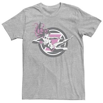 Men's Marvel Black Widow Flying Kick Tee