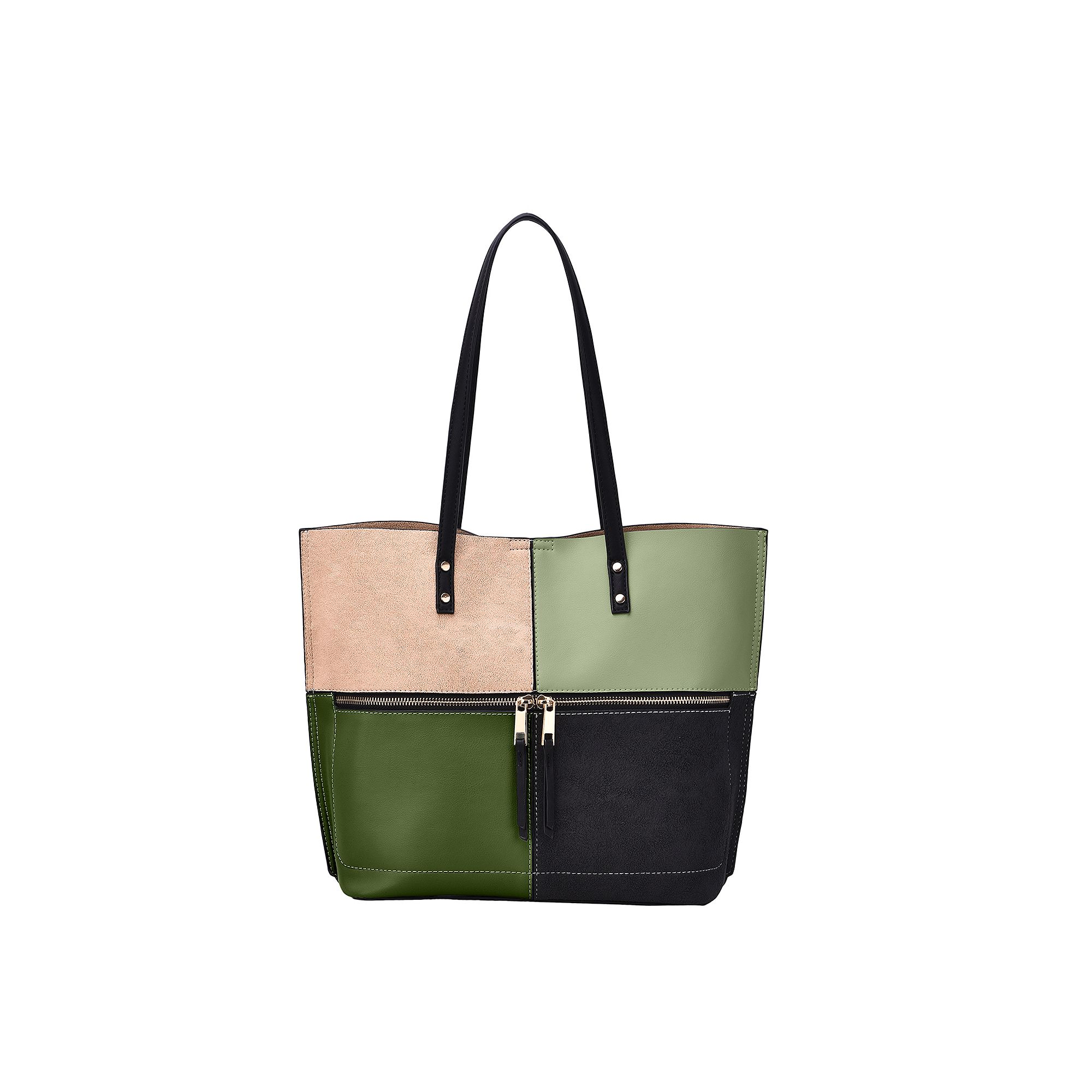 Mellow World Selene Tote, Green And Sage