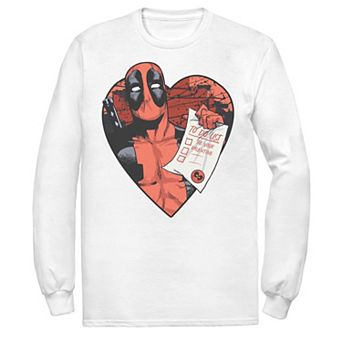 Men's Marvel Deadpool To Do List You Valentine's Tee