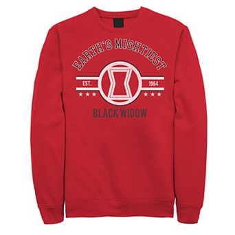 Men's Marvel Avengers Earth's Mightiest Black Widow Logo Sweatshirt