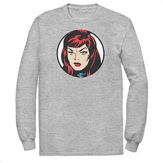 Men's Marvel Black Widow Big Face Tee