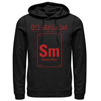 Men's Marvel Spider-Man Periodic Equation Poster Hoodie