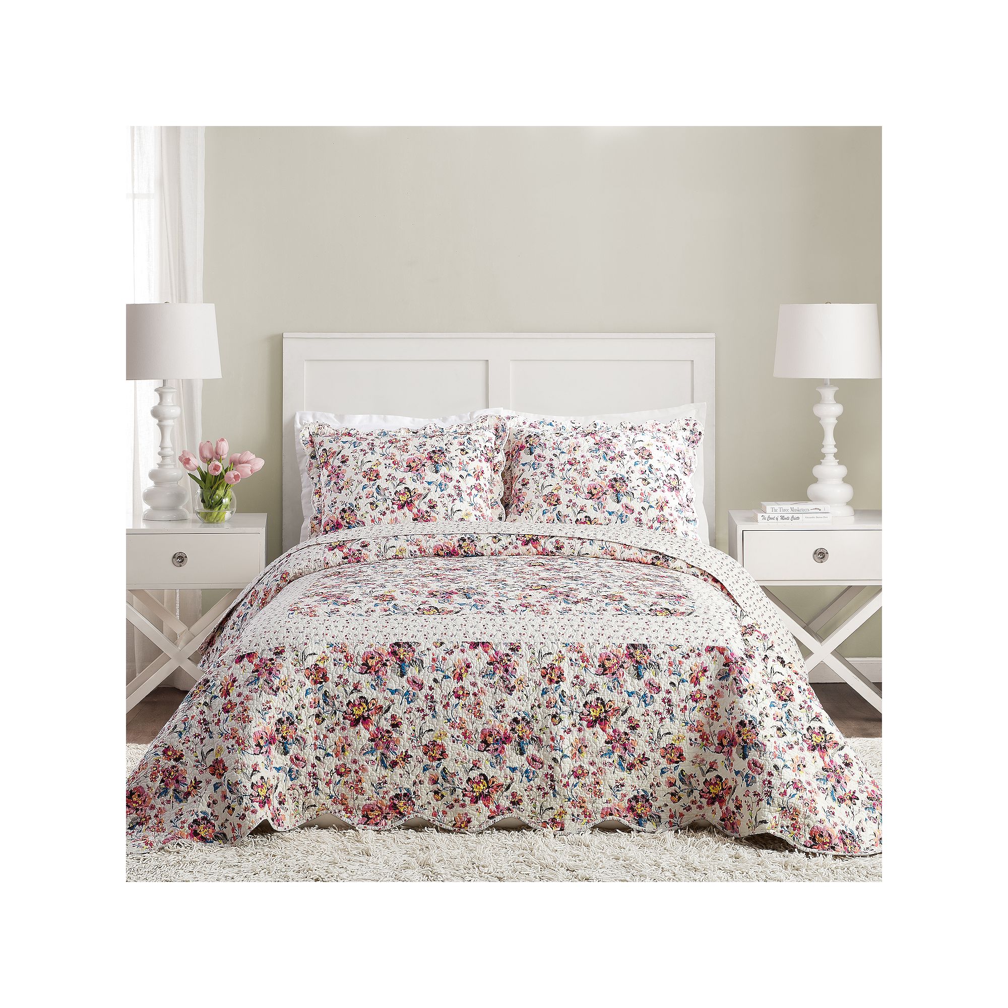 Vera Bradley Indiana Rose Quilt or Shams, Pink