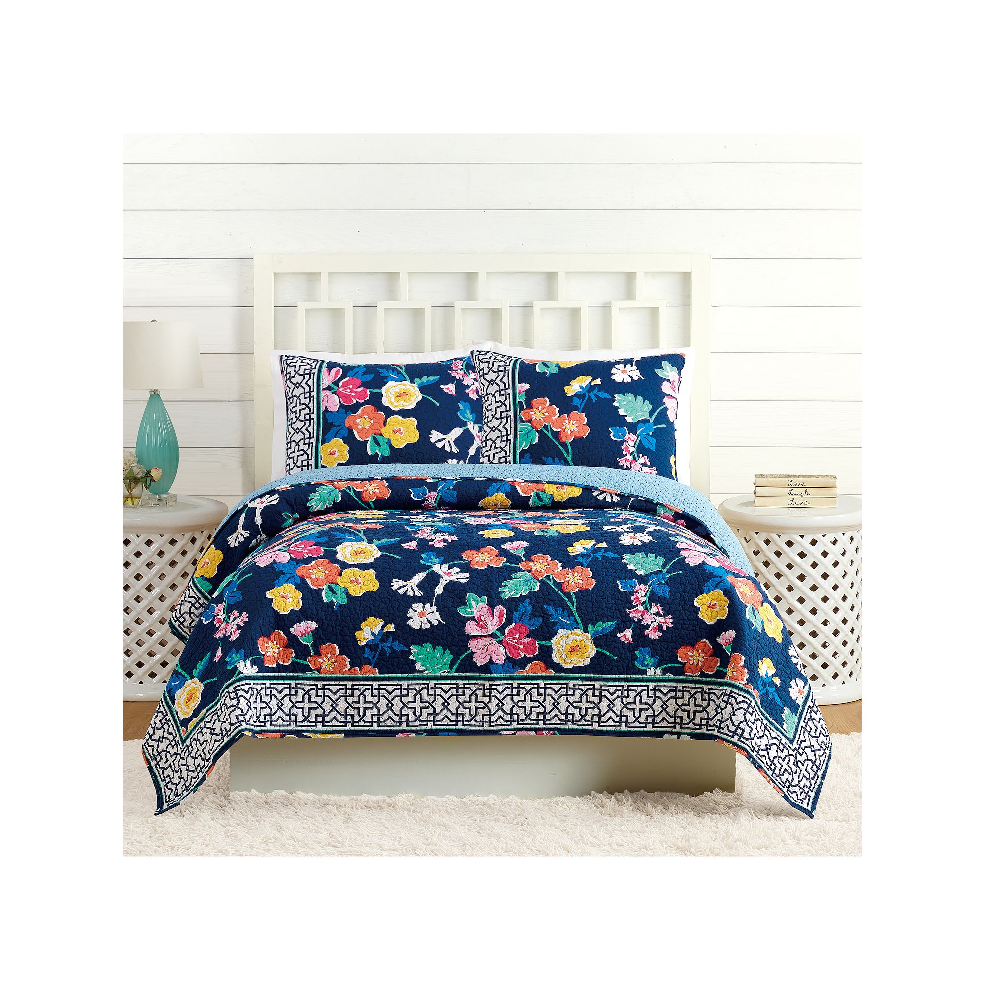 Vera Bradley Maybe Quilt or Sham, Blue