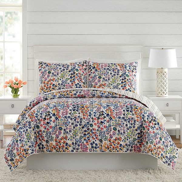 Vera Bradley Petite Floral Quilt Or Sham