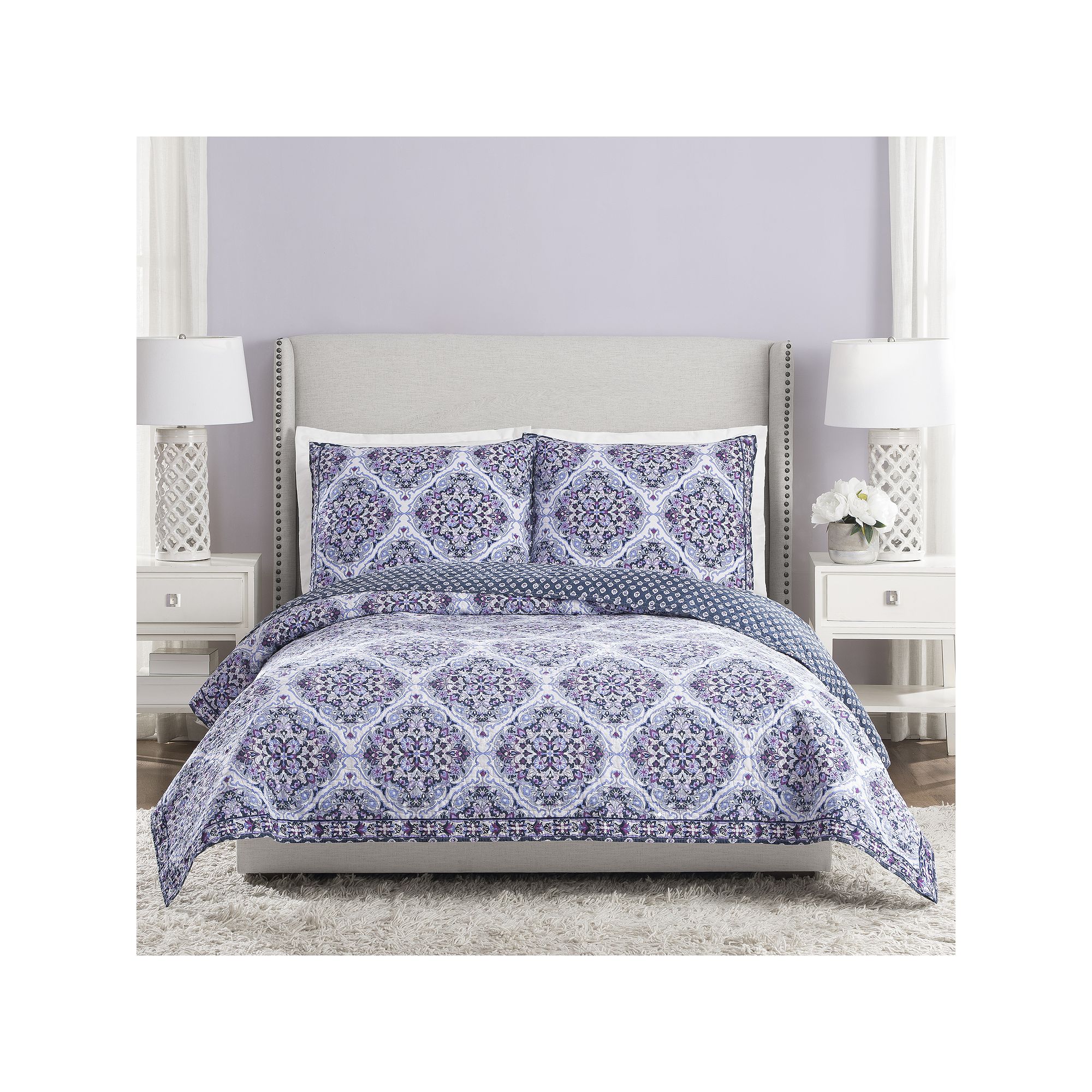 Vera Bradley Regal Rosette Quilt or Shams, Purple