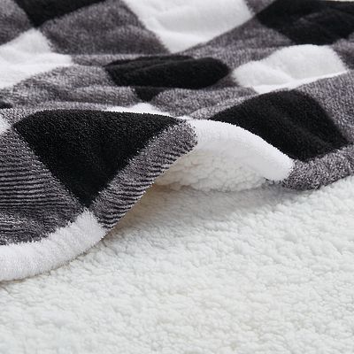 Cuddl Duds Heated Plush to Sherpa Throw