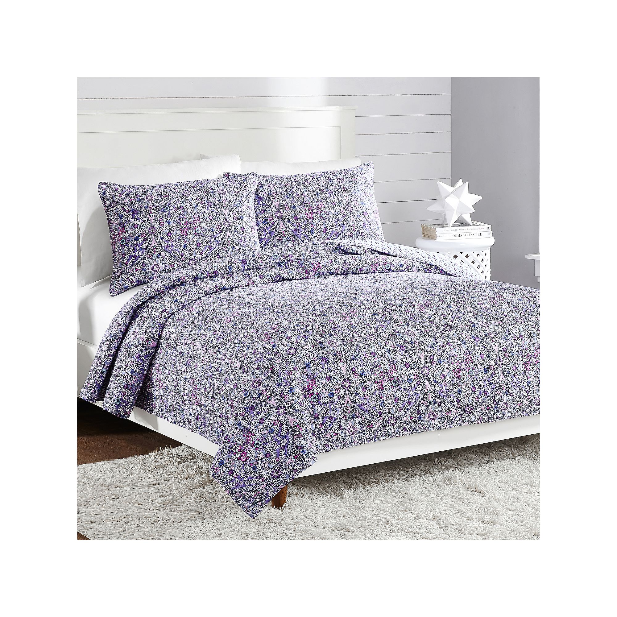 Vera Bradley Kaleidoscope Quilt or Shams, Purple