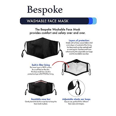 Unisex Adult Bespoke Washable Face Mask