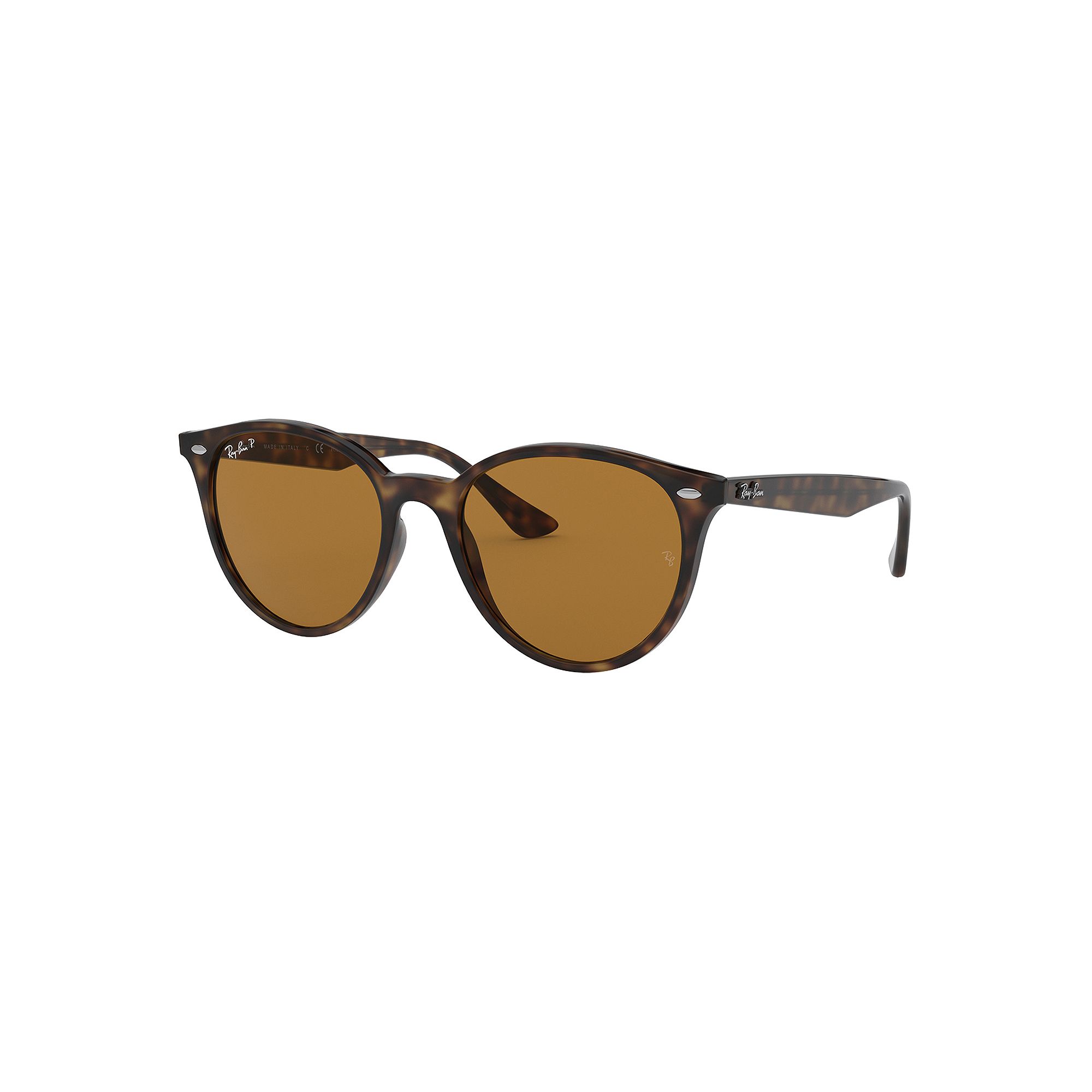 Womens Ray-Ban RB4305 53mm Round Sunglasses, Havana