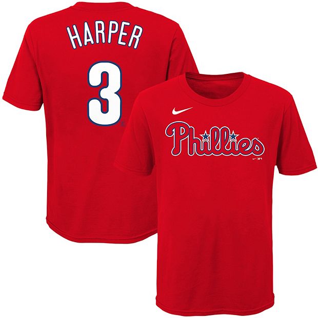 Boys 8 20 Nike Philadelphia Phillies Bryce Harper Name Number Tee